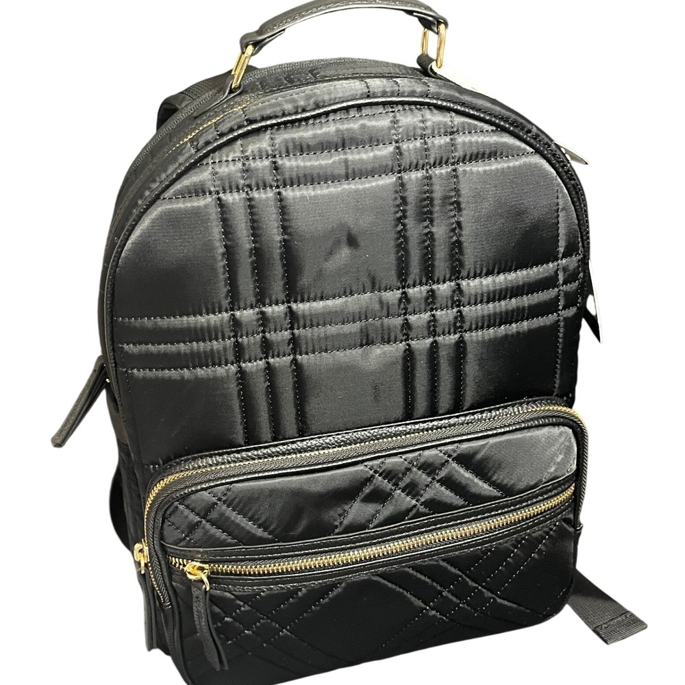 NWT Tommy Bahama Black‎ Quilted Everyday Backpack Adventure Travel Bag Luggage